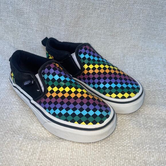 Vans Other - VANS TODDLER SIZE 12 MULTI COLOR CHEKERED SNEAKERS